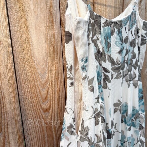 Reformation Katalina Dress Priscilla Size 0 NWT Floral Cream Midi Maxi Dress - Picture 7 of 15